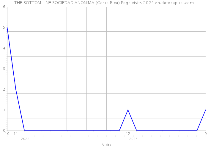 THE BOTTOM LINE SOCIEDAD ANONIMA (Costa Rica) Page visits 2024 