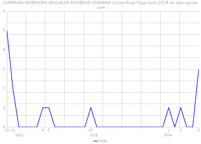 COMPAŃIA INVERSORA MAGUILSA SOCIEDAD ANONIMA (Costa Rica) Page visits 2024 