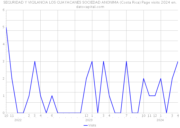 SEGURIDAD Y VIGILANCIA LOS GUAYACANES SOCIEDAD ANONIMA (Costa Rica) Page visits 2024 