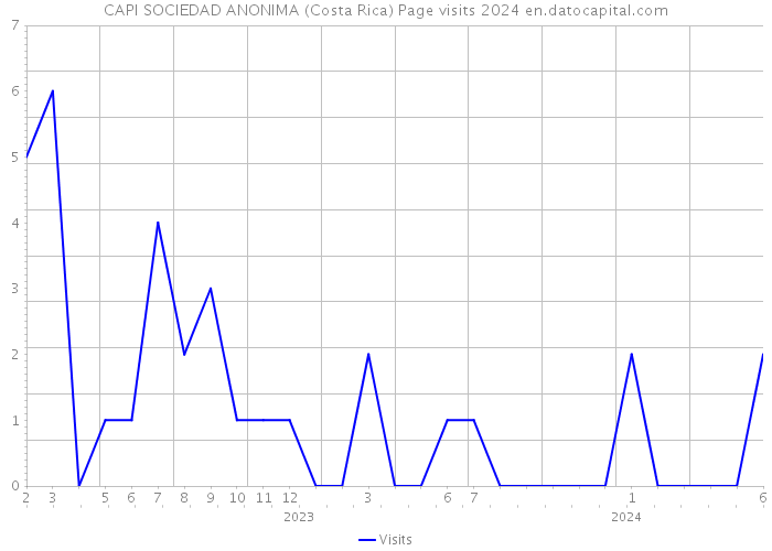 CAPI SOCIEDAD ANONIMA (Costa Rica) Page visits 2024 