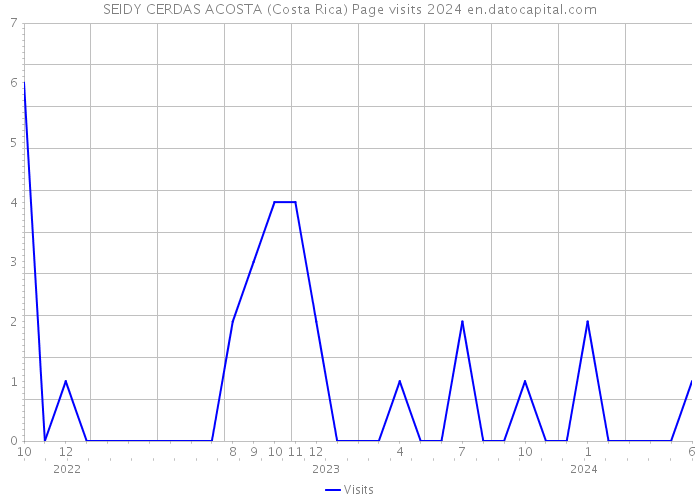 SEIDY CERDAS ACOSTA (Costa Rica) Page visits 2024 