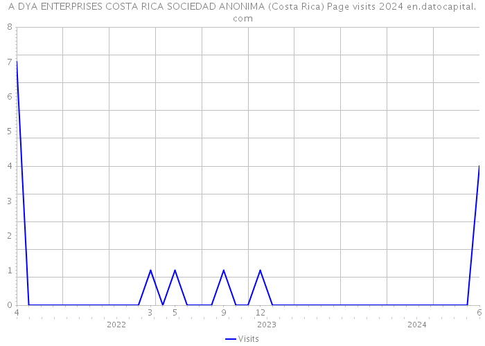 A DYA ENTERPRISES COSTA RICA SOCIEDAD ANONIMA (Costa Rica) Page visits 2024 