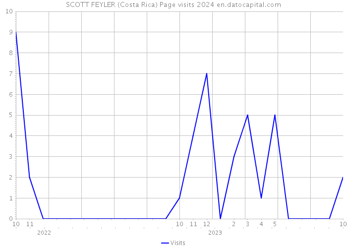 SCOTT FEYLER (Costa Rica) Page visits 2024 