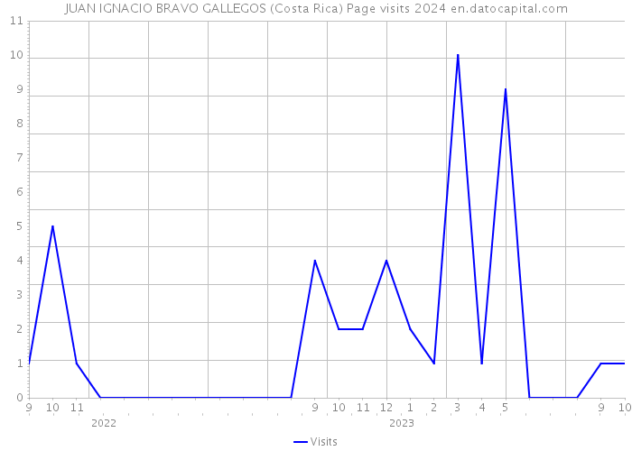 JUAN IGNACIO BRAVO GALLEGOS (Costa Rica) Page visits 2024 