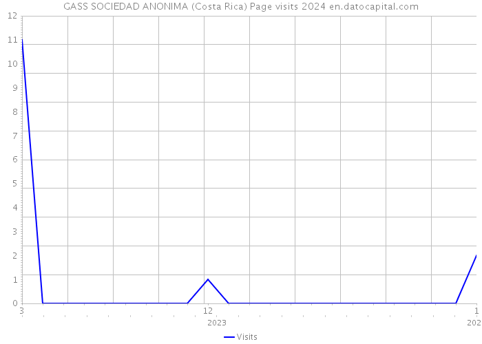GASS SOCIEDAD ANONIMA (Costa Rica) Page visits 2024 