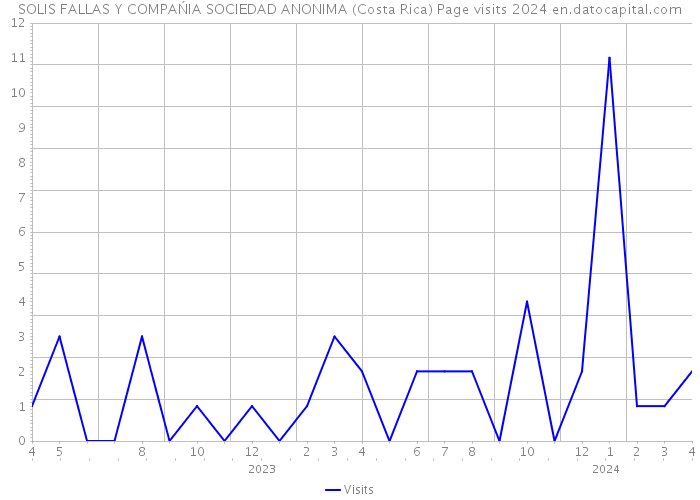 SOLIS FALLAS Y COMPAŃIA SOCIEDAD ANONIMA (Costa Rica) Page visits 2024 
