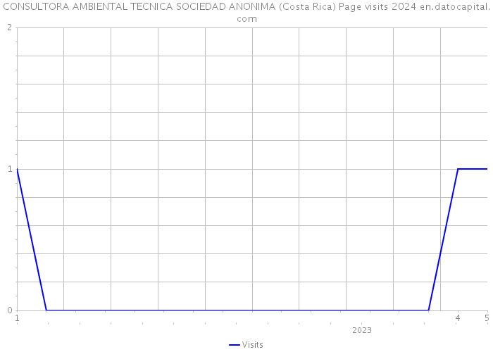 CONSULTORA AMBIENTAL TECNICA SOCIEDAD ANONIMA (Costa Rica) Page visits 2024 