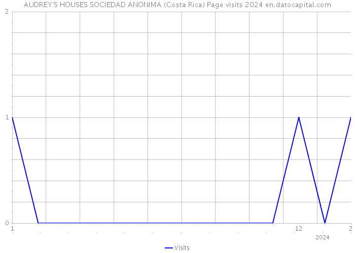 AUDREY'S HOUSES SOCIEDAD ANONIMA (Costa Rica) Page visits 2024 