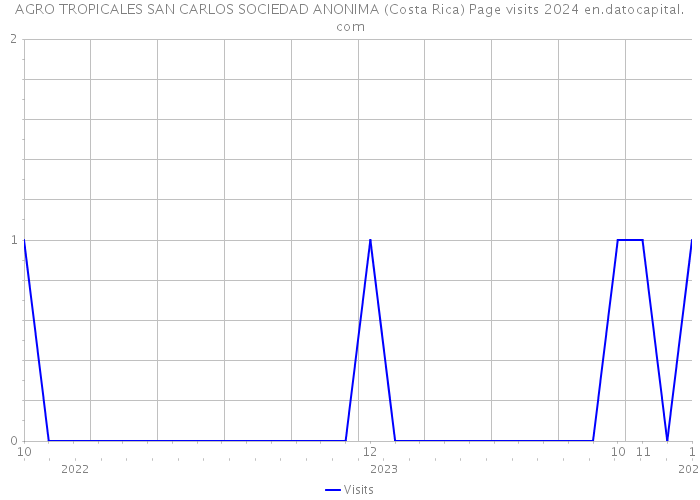 AGRO TROPICALES SAN CARLOS SOCIEDAD ANONIMA (Costa Rica) Page visits 2024 
