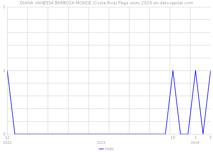 DIANA VANESSA BARBOZA MONGE (Costa Rica) Page visits 2024 