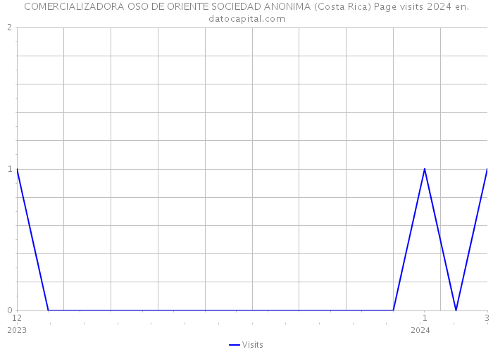 COMERCIALIZADORA OSO DE ORIENTE SOCIEDAD ANONIMA (Costa Rica) Page visits 2024 