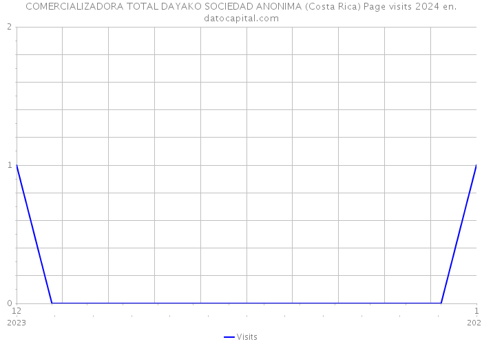 COMERCIALIZADORA TOTAL DAYAKO SOCIEDAD ANONIMA (Costa Rica) Page visits 2024 