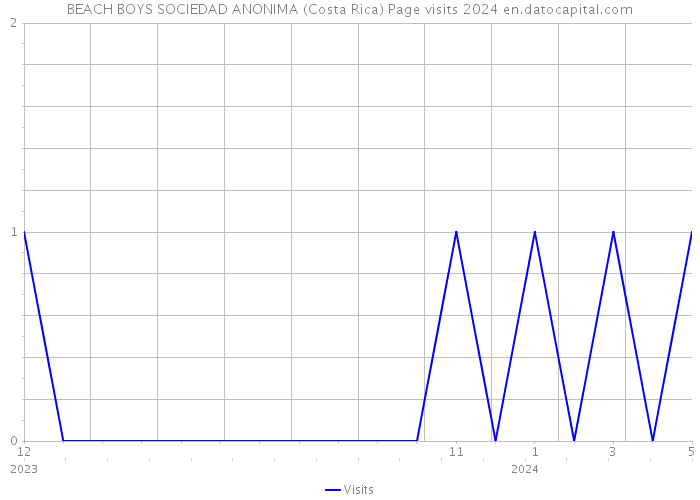 BEACH BOYS SOCIEDAD ANONIMA (Costa Rica) Page visits 2024 