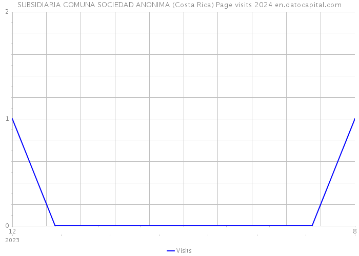 SUBSIDIARIA COMUNA SOCIEDAD ANONIMA (Costa Rica) Page visits 2024 