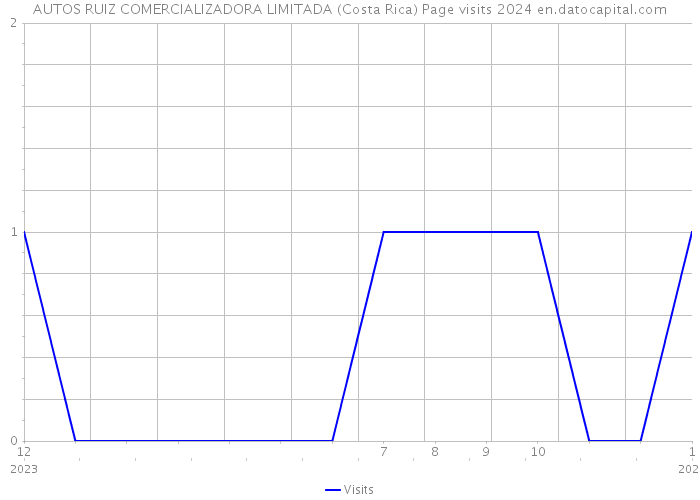AUTOS RUIZ COMERCIALIZADORA LIMITADA (Costa Rica) Page visits 2024 