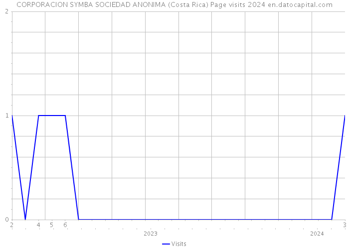 CORPORACION SYMBA SOCIEDAD ANONIMA (Costa Rica) Page visits 2024 