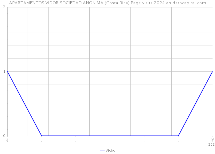 APARTAMENTOS VIDOR SOCIEDAD ANONIMA (Costa Rica) Page visits 2024 