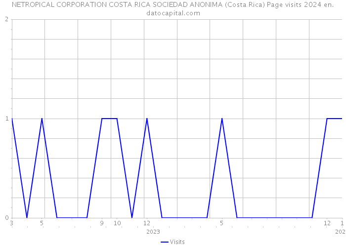 NETROPICAL CORPORATION COSTA RICA SOCIEDAD ANONIMA (Costa Rica) Page visits 2024 