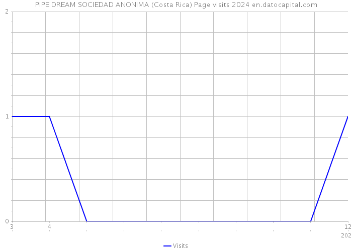 PIPE DREAM SOCIEDAD ANONIMA (Costa Rica) Page visits 2024 
