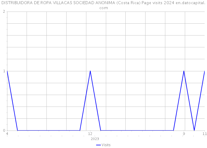 DISTRIBUIDORA DE ROPA VILLACAS SOCIEDAD ANONIMA (Costa Rica) Page visits 2024 