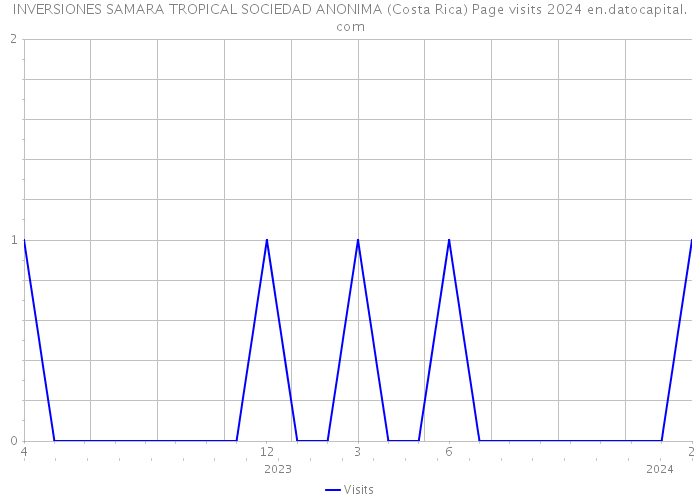 INVERSIONES SAMARA TROPICAL SOCIEDAD ANONIMA (Costa Rica) Page visits 2024 