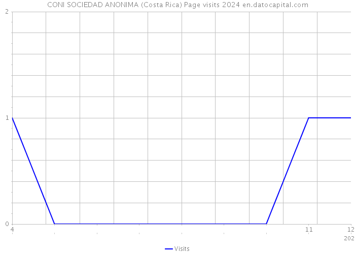 CONI SOCIEDAD ANONIMA (Costa Rica) Page visits 2024 