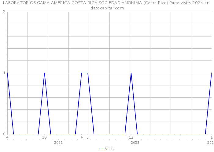 LABORATORIOS GAMA AMERICA COSTA RICA SOCIEDAD ANONIMA (Costa Rica) Page visits 2024 