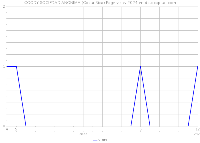 GOODY SOCIEDAD ANONIMA (Costa Rica) Page visits 2024 