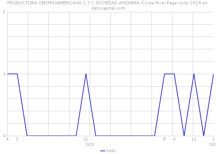 PRODUCTORA CENTROAMERICANA C Y C SOCIEDAD ANONIMA (Costa Rica) Page visits 2024 