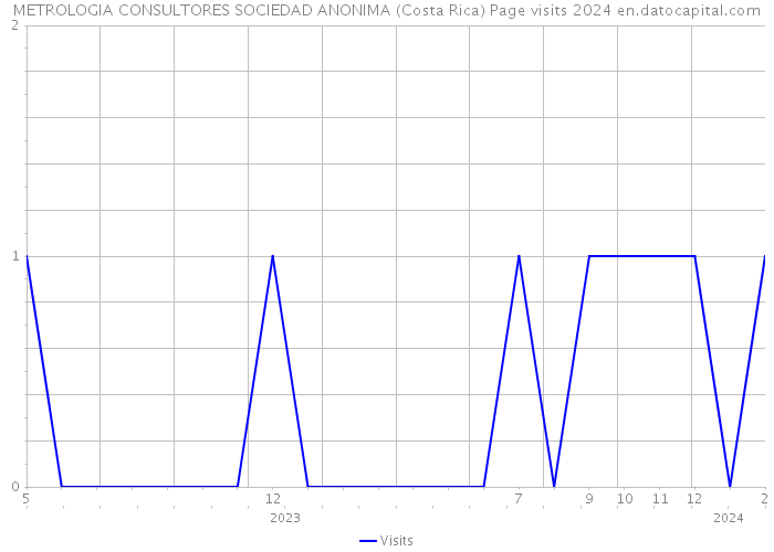 METROLOGIA CONSULTORES SOCIEDAD ANONIMA (Costa Rica) Page visits 2024 