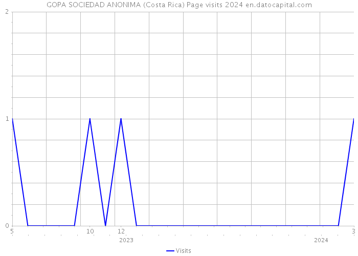 GOPA SOCIEDAD ANONIMA (Costa Rica) Page visits 2024 