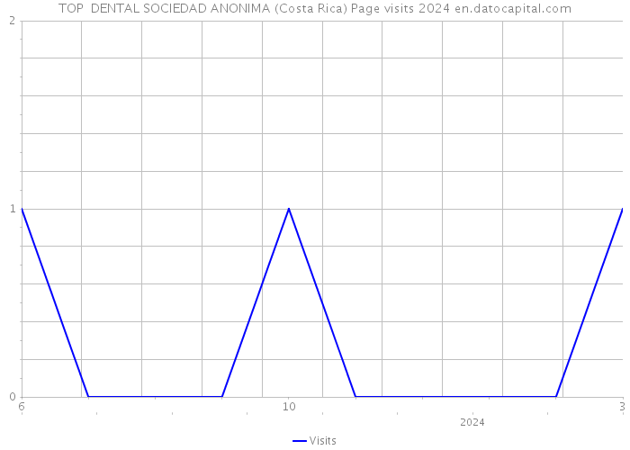 TOP DENTAL SOCIEDAD ANONIMA (Costa Rica) Page visits 2024 