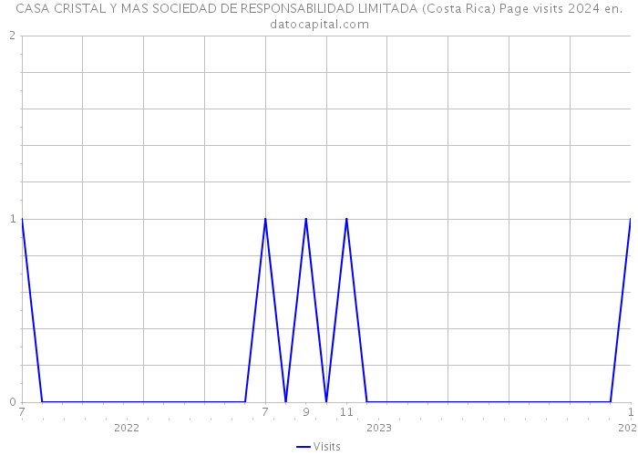 CASA CRISTAL Y MAS SOCIEDAD DE RESPONSABILIDAD LIMITADA (Costa Rica) Page visits 2024 