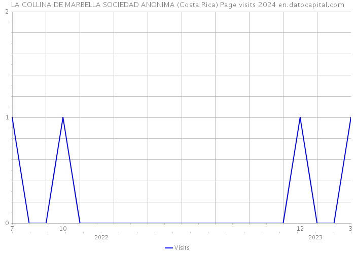 LA COLLINA DE MARBELLA SOCIEDAD ANONIMA (Costa Rica) Page visits 2024 