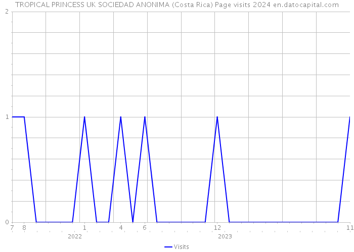 TROPICAL PRINCESS UK SOCIEDAD ANONIMA (Costa Rica) Page visits 2024 