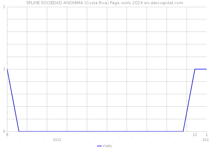 SPLINE SOCIEDAD ANONIMA (Costa Rica) Page visits 2024 