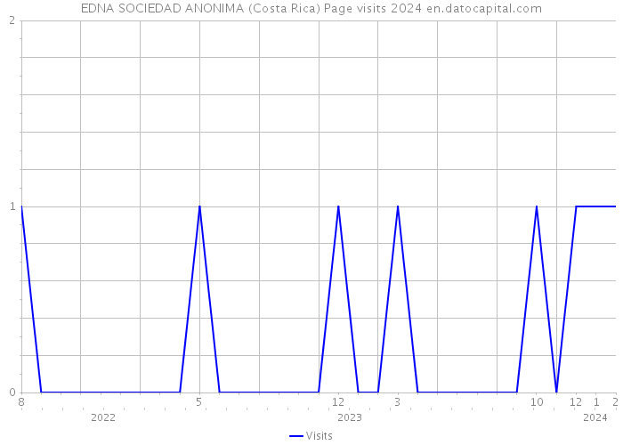 EDNA SOCIEDAD ANONIMA (Costa Rica) Page visits 2024 