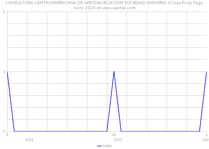CONSULTORA CENTROAMERICANA DE AERONAVEGACION SOCIEDAD ANONIMA (Costa Rica) Page visits 2024 