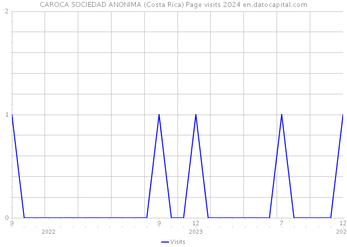 CAROCA SOCIEDAD ANONIMA (Costa Rica) Page visits 2024 