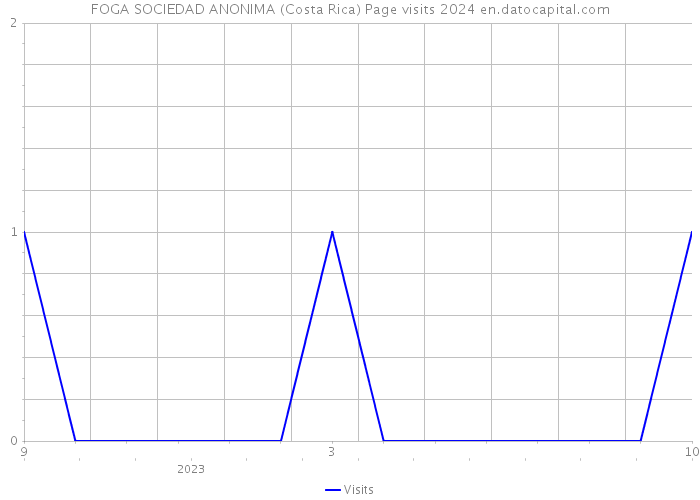 FOGA SOCIEDAD ANONIMA (Costa Rica) Page visits 2024 