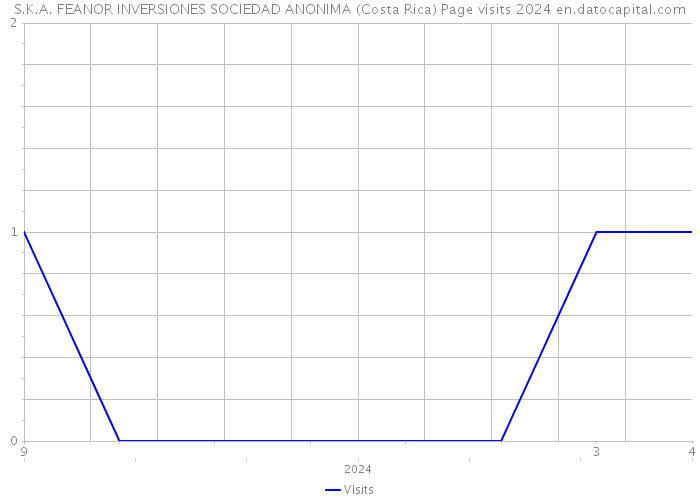 S.K.A. FEANOR INVERSIONES SOCIEDAD ANONIMA (Costa Rica) Page visits 2024 