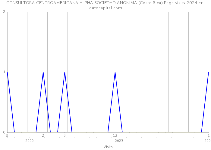 CONSULTORA CENTROAMERICANA ALPHA SOCIEDAD ANONIMA (Costa Rica) Page visits 2024 