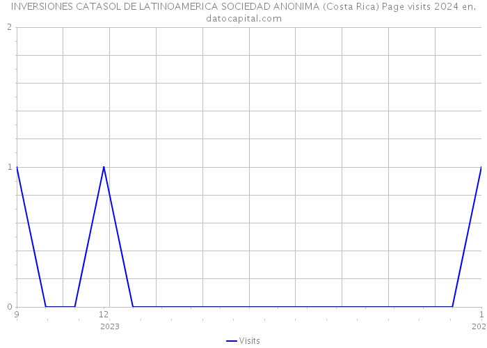 INVERSIONES CATASOL DE LATINOAMERICA SOCIEDAD ANONIMA (Costa Rica) Page visits 2024 