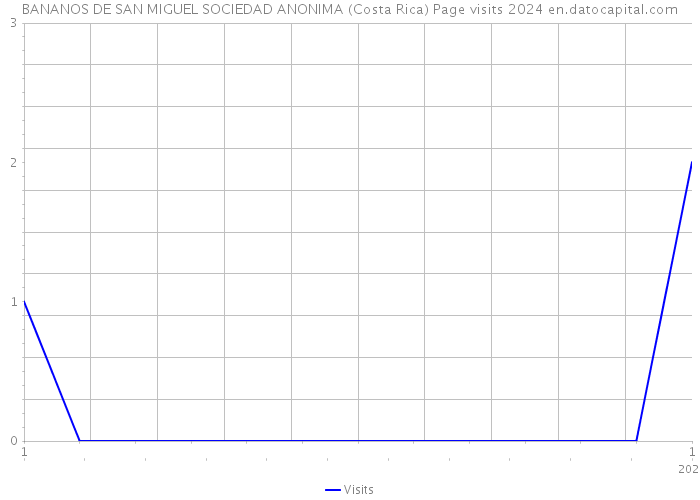 BANANOS DE SAN MIGUEL SOCIEDAD ANONIMA (Costa Rica) Page visits 2024 