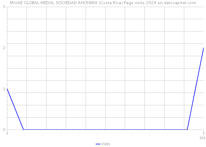 MIVAE GLOBAL MEDIA, SOCIEDAD ANONIMA (Costa Rica) Page visits 2024 