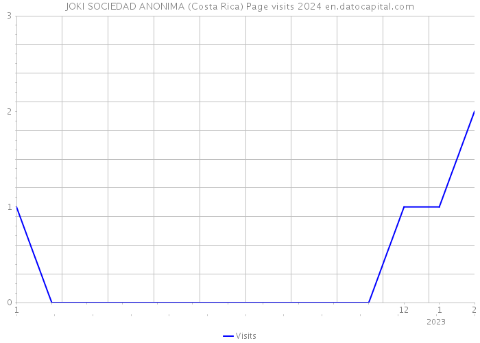 JOKI SOCIEDAD ANONIMA (Costa Rica) Page visits 2024 