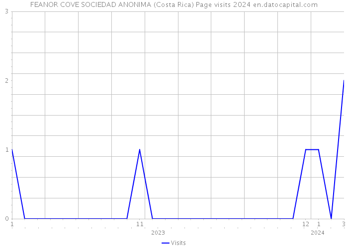 FEANOR COVE SOCIEDAD ANONIMA (Costa Rica) Page visits 2024 