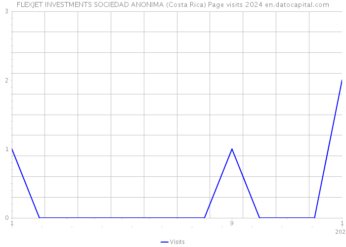 FLEXJET INVESTMENTS SOCIEDAD ANONIMA (Costa Rica) Page visits 2024 