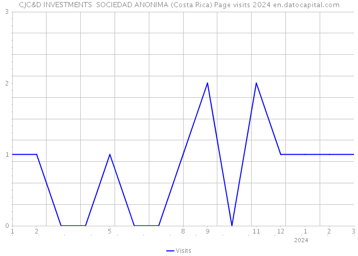 CJC&D INVESTMENTS SOCIEDAD ANONIMA (Costa Rica) Page visits 2024 