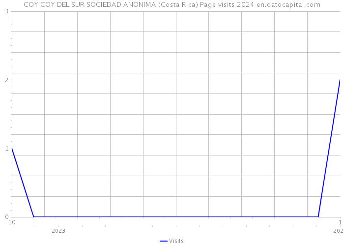 COY COY DEL SUR SOCIEDAD ANONIMA (Costa Rica) Page visits 2024 